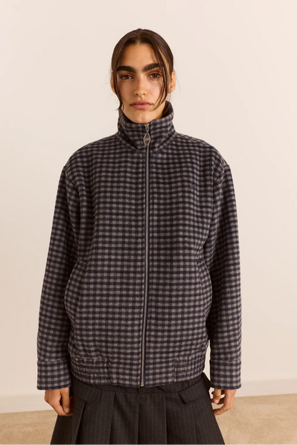 Pixie Wool Bomber - Willow Gingham