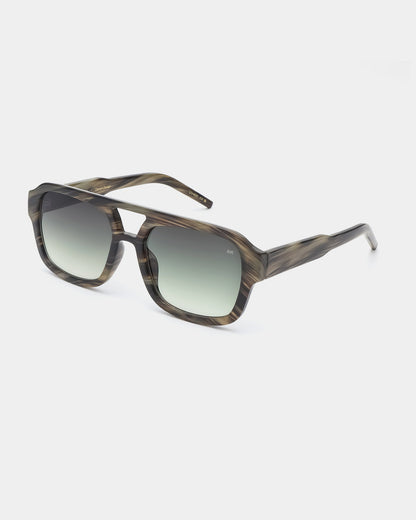 Kaya Sunglasses - Striped Horn