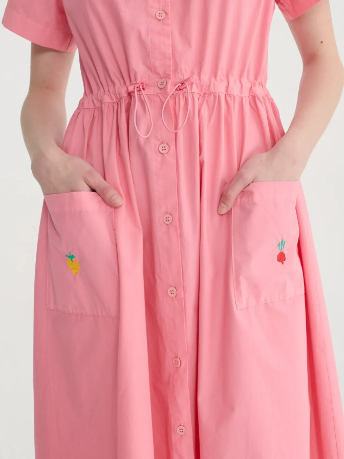 V - Neck Shirt Dress