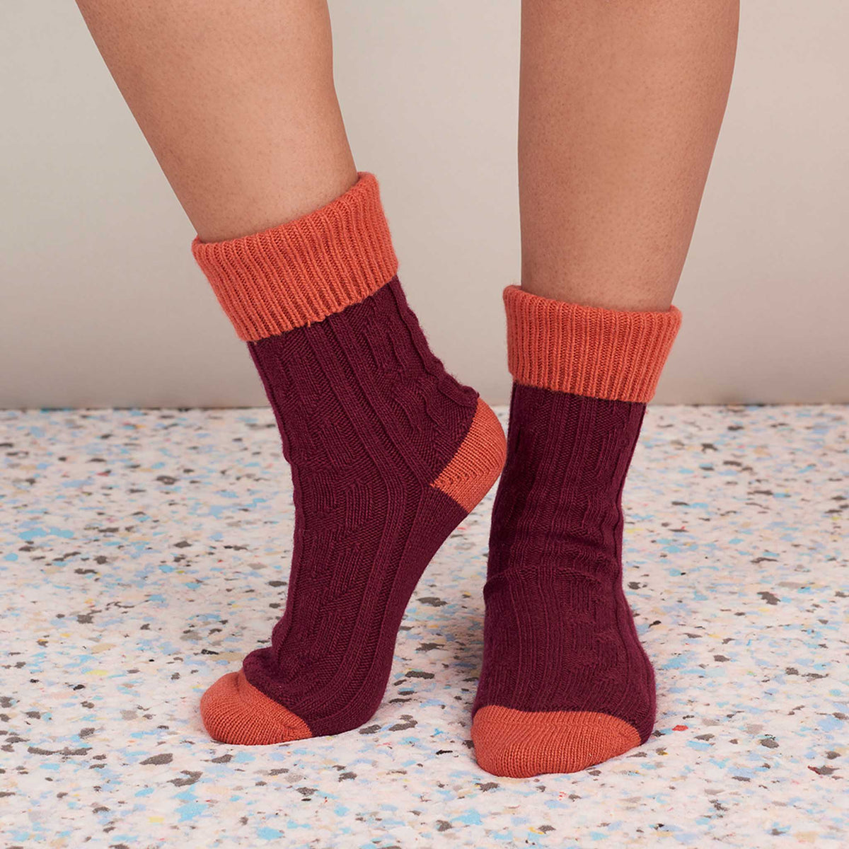 Cashmere Blend Slouch Socks