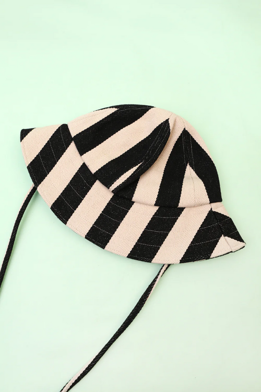 Lyon Sun Hat - Black Stripe