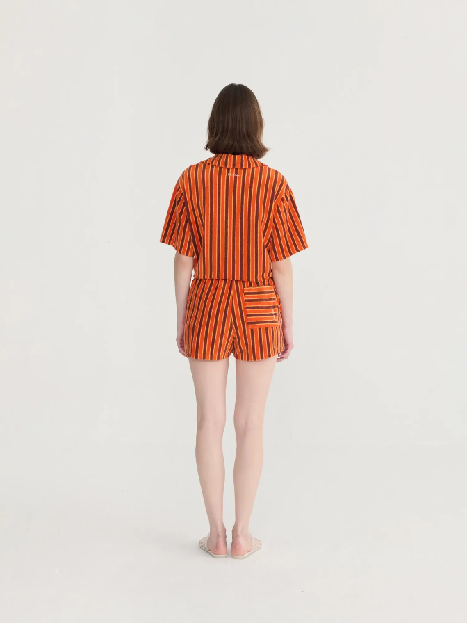 Striped Terry Shorts