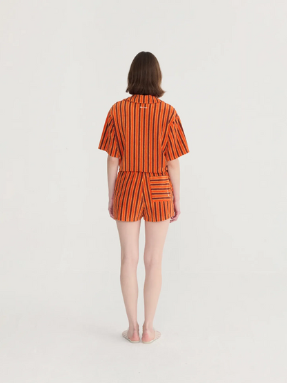 Striped Terry Shorts