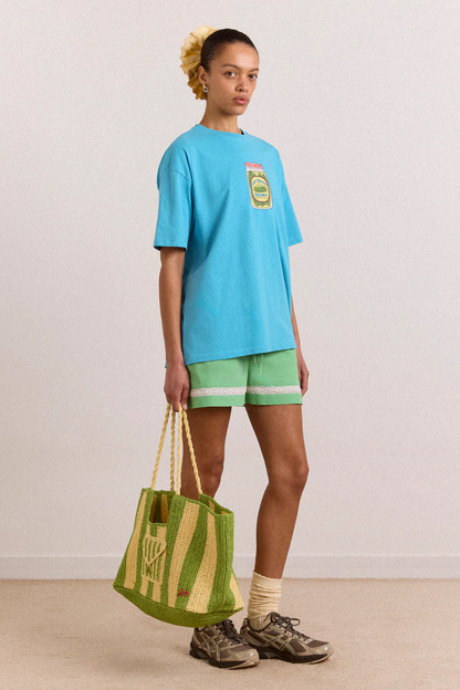 Jovie Lace Insert Shorts - Mint