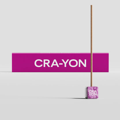 CRA-YON Incense - Purple Marble Holder