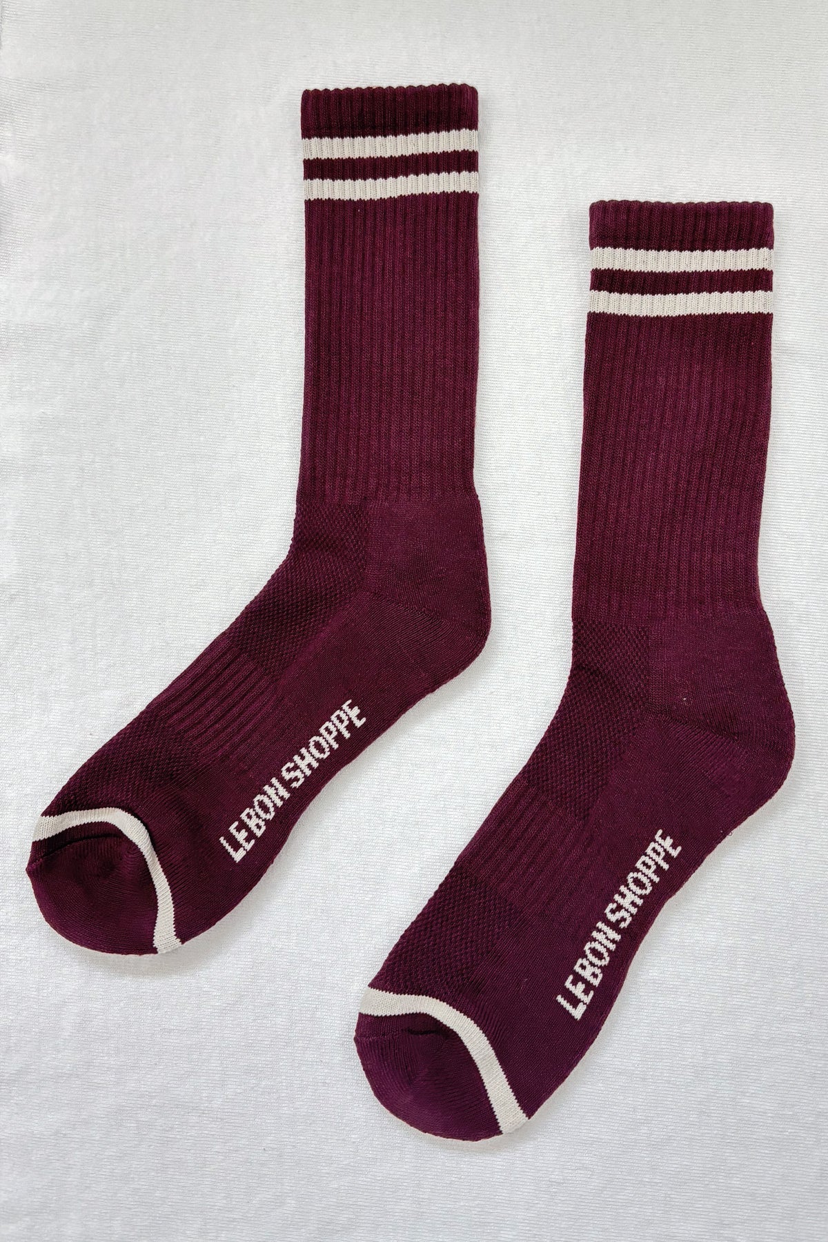 Boyfriend Socks  Extended - Maroon