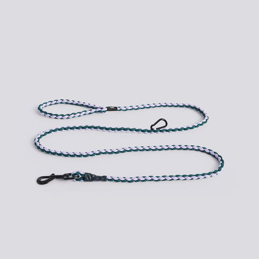 Dog Leash Braided Adjustable M/L - Lavender/Green