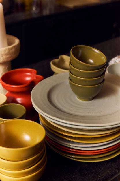 Farmhouse Ceramics : XS Bowls Moss (Set of 4)
