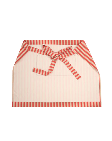 Red Stripes Waist Apron