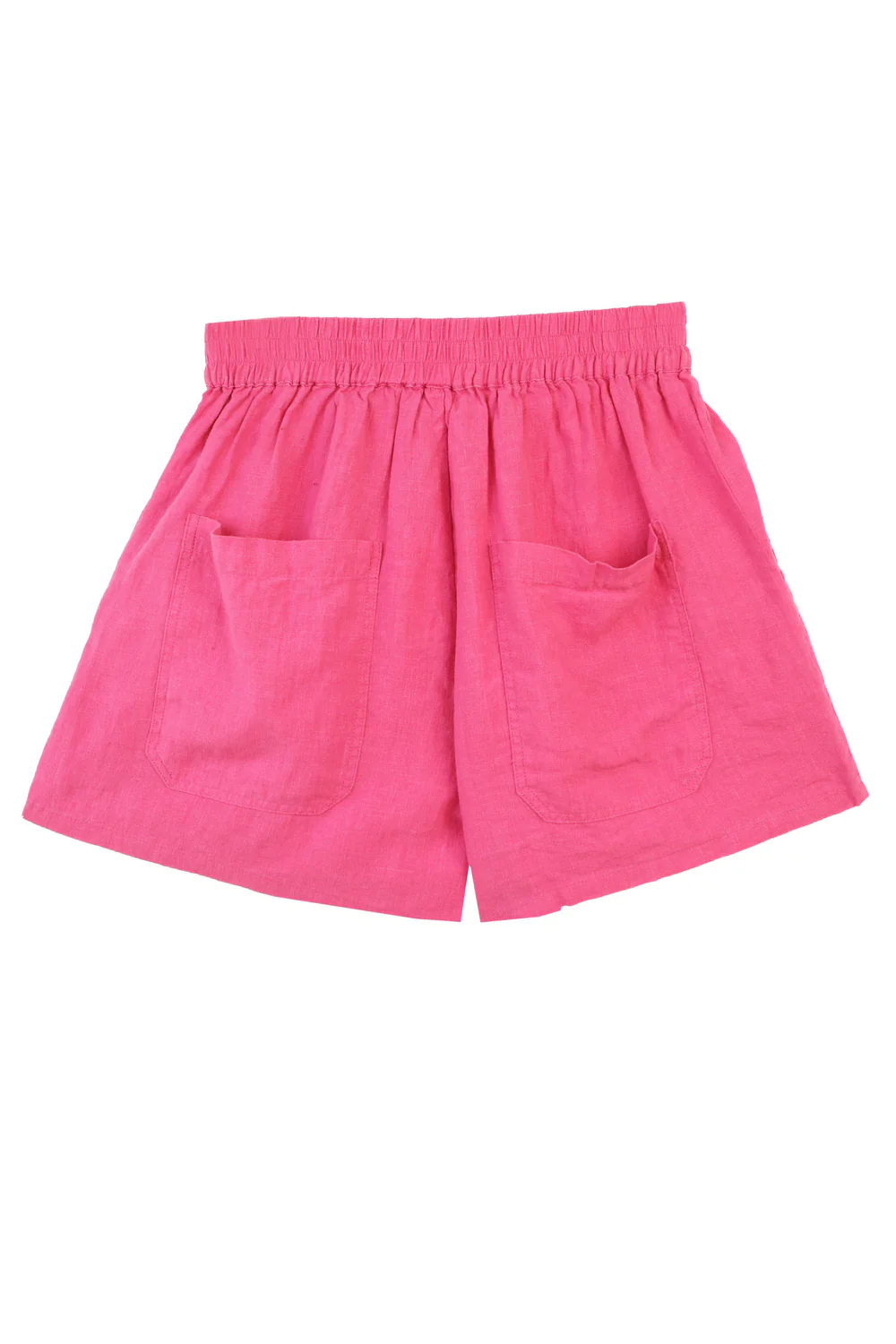 Basic Linen Shorts - Fuchsia