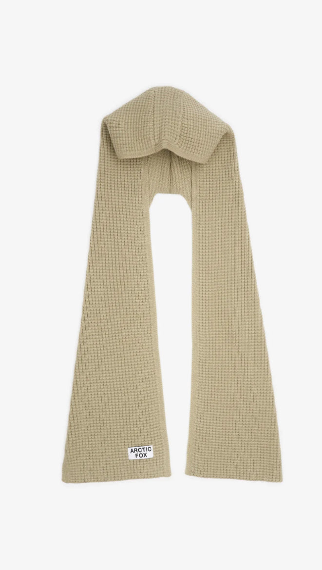 The Recycled Bottle Hooded Scarf  - Arctic Grey