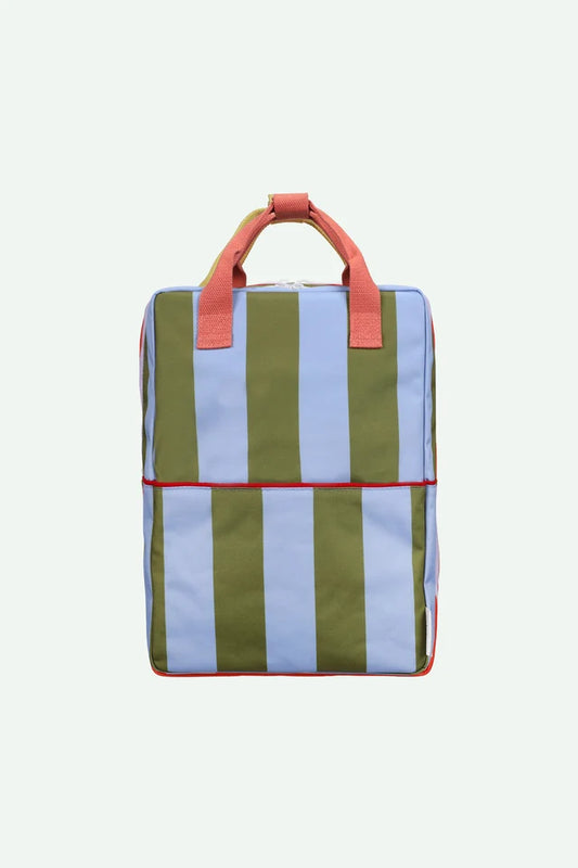 Backpack Large - Lemon Tree Stripes + Tickling Grass + Cloud Blue