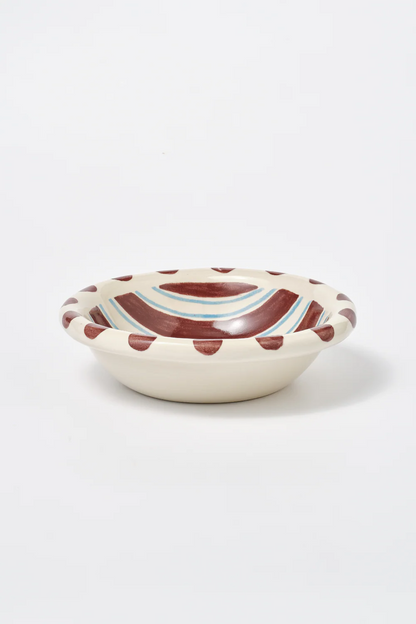 Chubby Serving Bowl - Stripe & Polka Dot