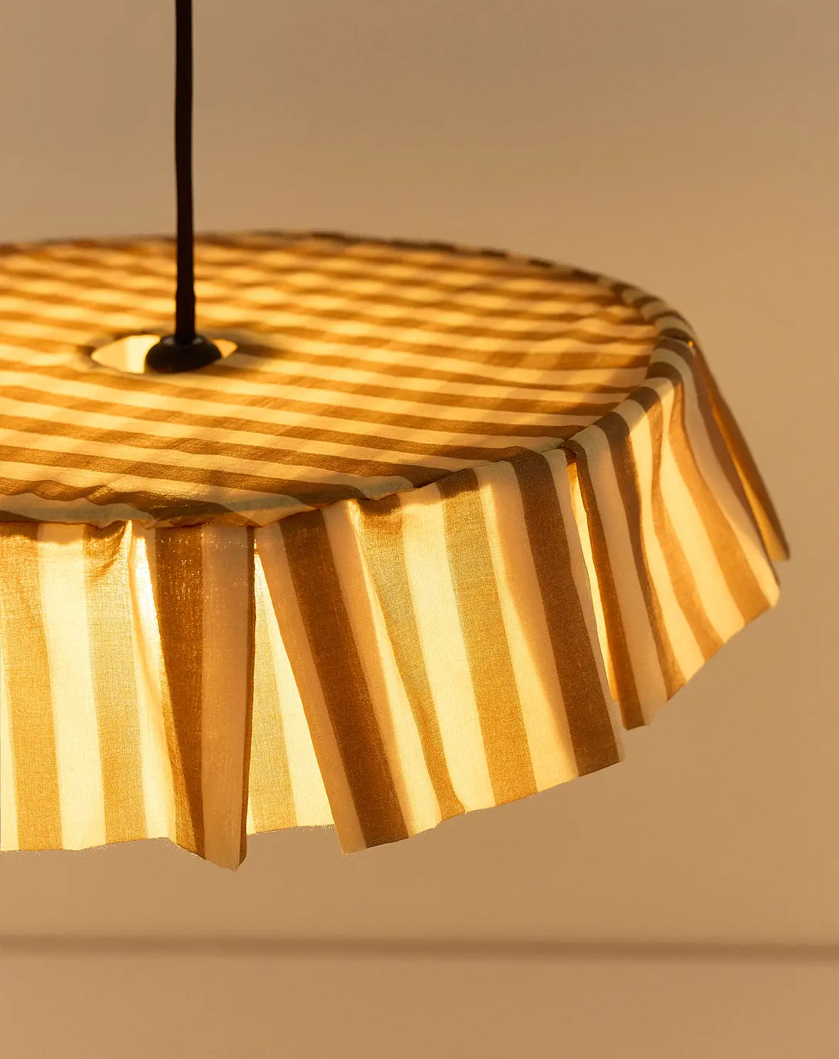 Vibes Lampshade - Brown Stripes