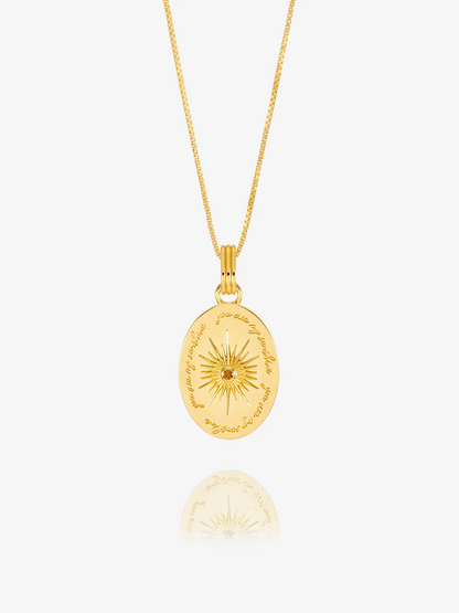 You Are My Sunshine Citrine Necklace