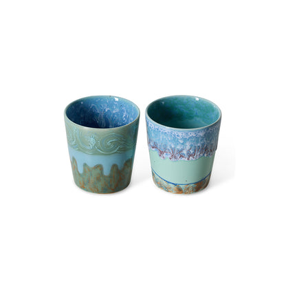 70s Ceramics Coffee Mugs Van Gogh Self Portrait Set Of 2