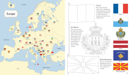 Flags of the World to Colour