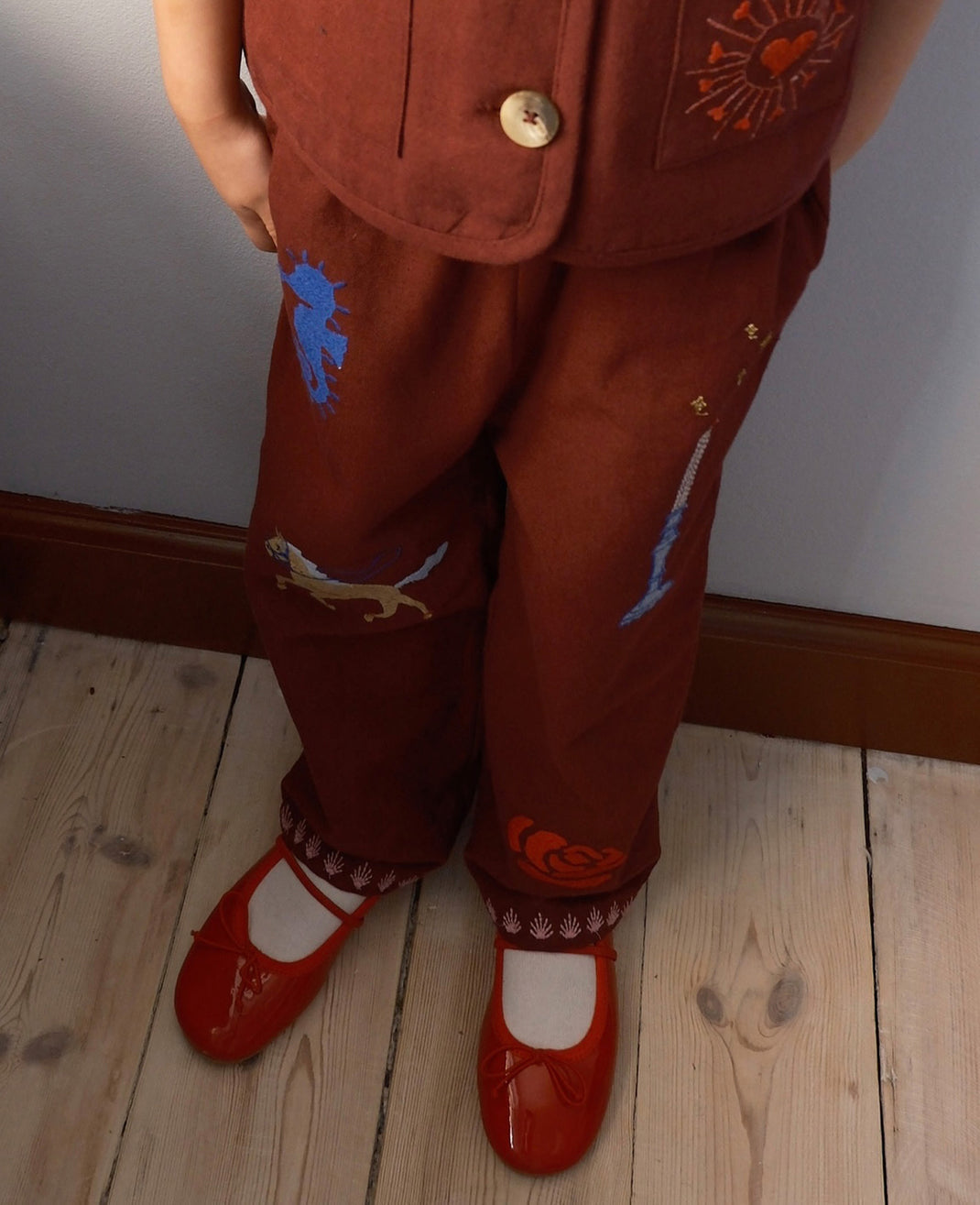 Oda Mini Pants - Burgandy