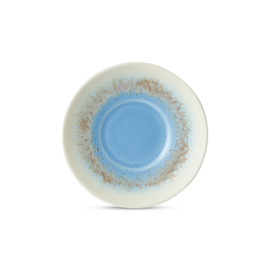 70s Ceramics: Saucers Ocean (Set Of 4)