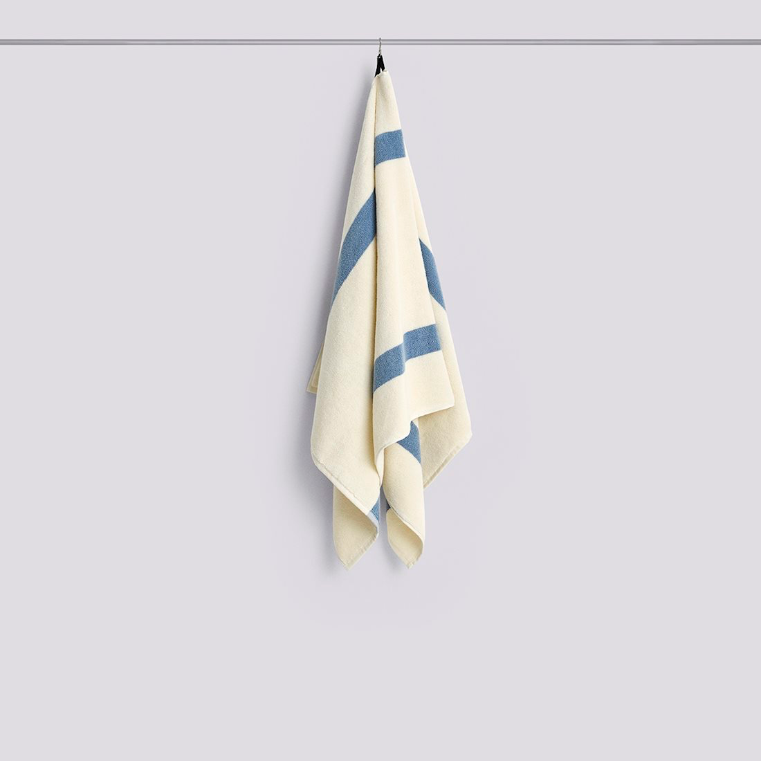 Stripe Cotton Bath Towel - Dusty Blue