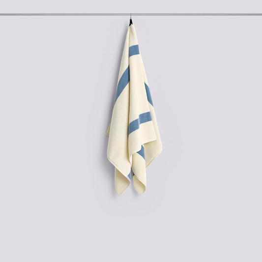Stripe Cotton Bath Towel - Dusty Blue