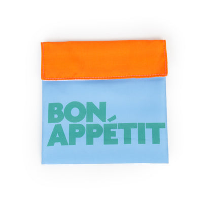 Bon Appetite Waterproof Snack Bag- Light Blue