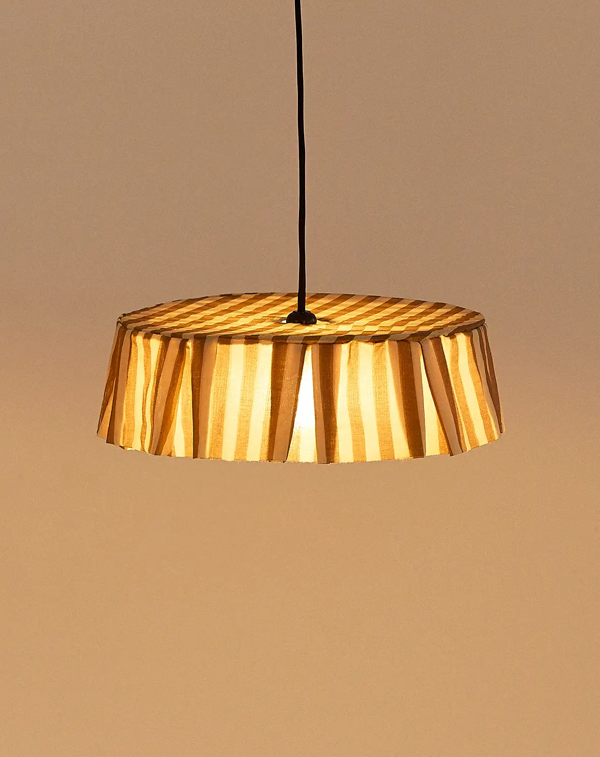Vibes Lampshade - Brown Stripes