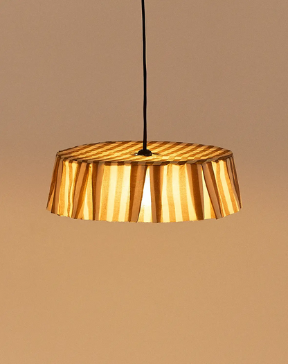 Vibes Lampshade - Brown Stripes