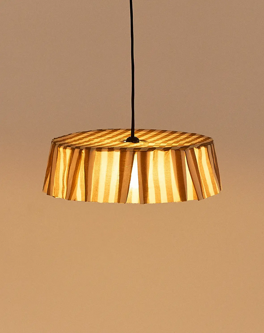 Vibes Lampshade - Brown Stripes