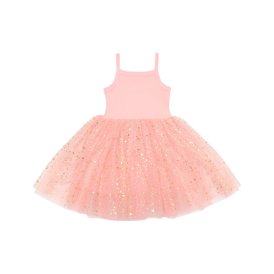 Coral Sparkle Party Dress