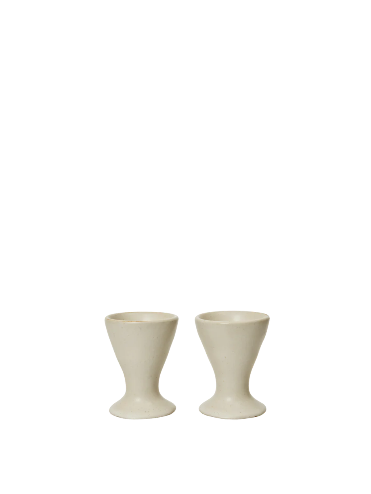 Flow Egg Cups Set of 2 - White Speckle