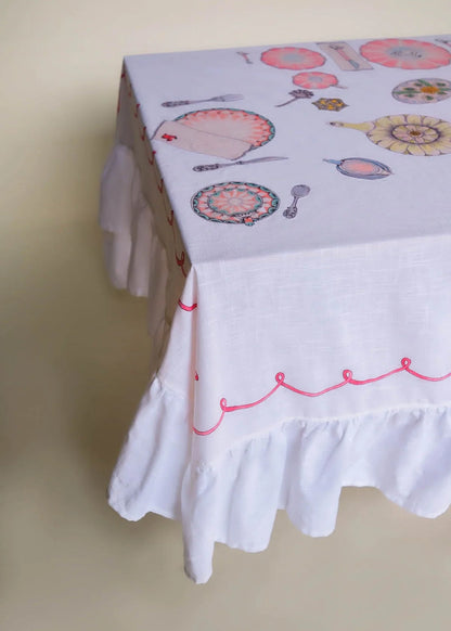 Afternoon Tea Organic Table Cloth