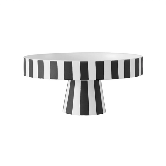 Toppu Tray Black & White Stripe -  Small