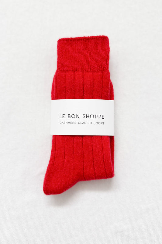 Classic Cashmere Socks red