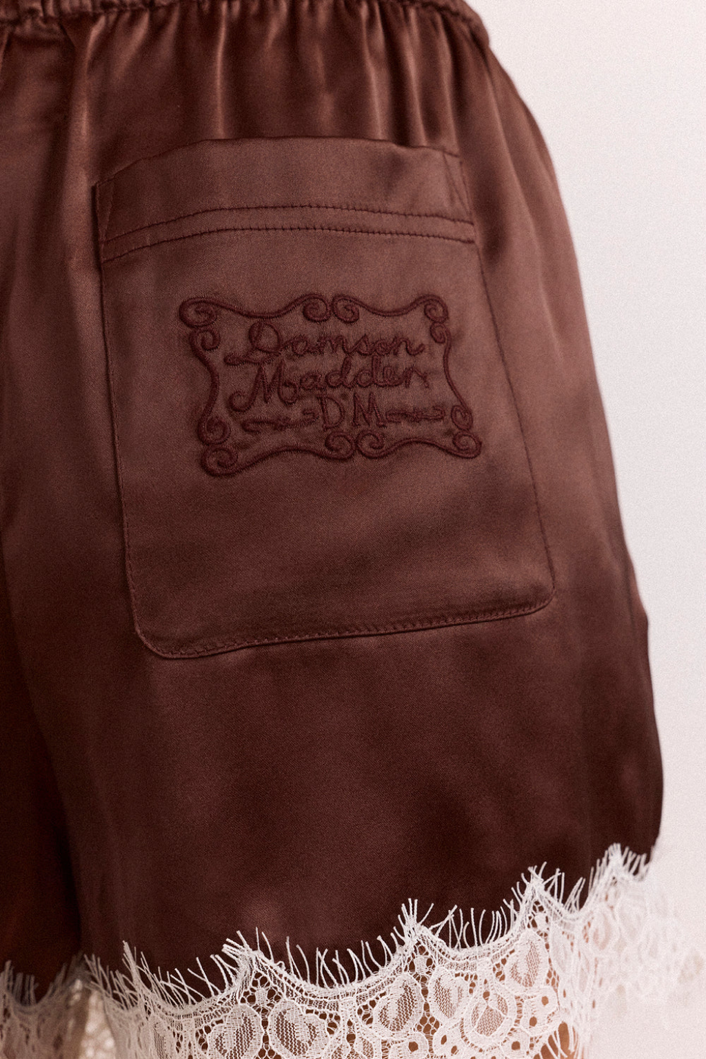 Charis Shorts -  Chocolate Satin