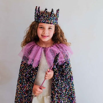 Ruffle Dazzle Sequin Cape