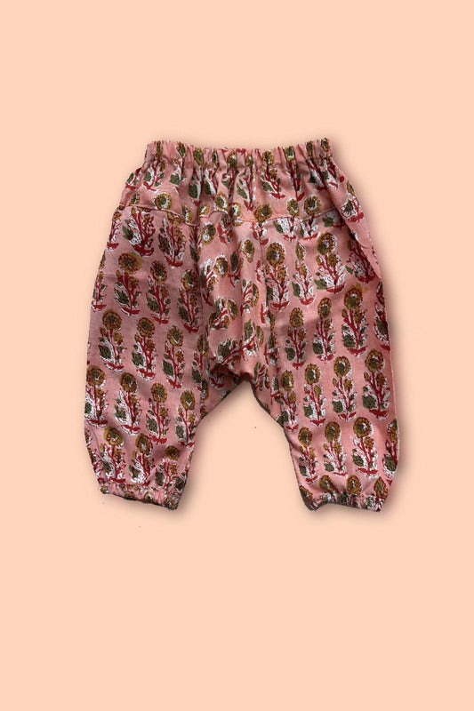 Block Print Harems - Pink Flower