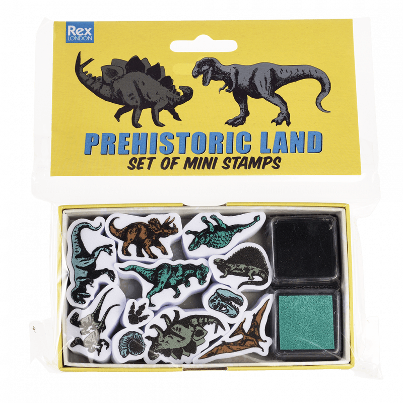 Set Of Mini Stamps- Prehistoric Land