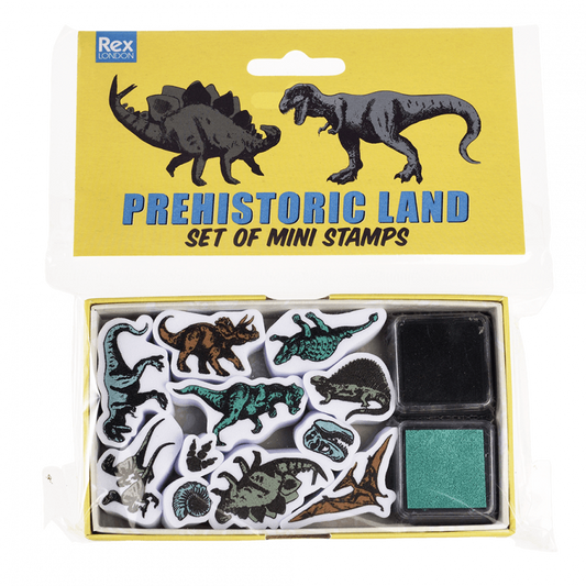 Set Of Mini Stamps- Prehistoric Land