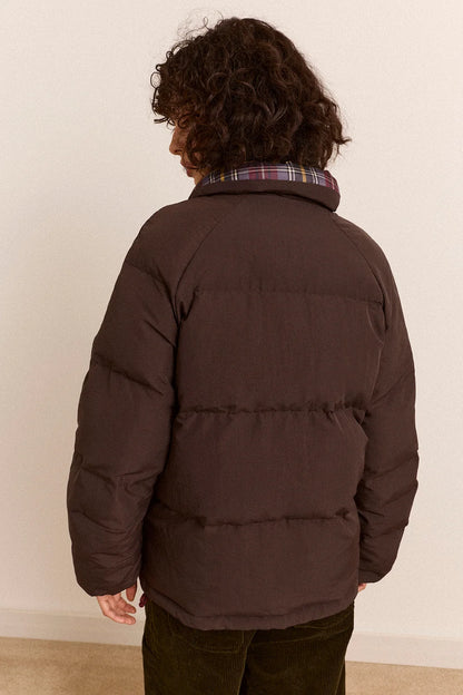 Reversible Opal Puffer - Plum Check