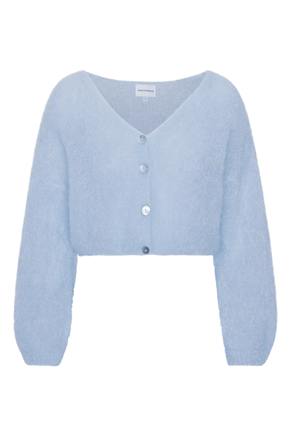 Cornelia Cropped Cardigan - Light Blue