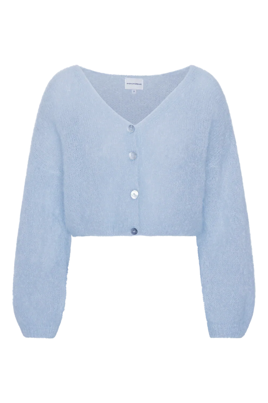 Cornelia Cropped Cardigan - Light Blue
