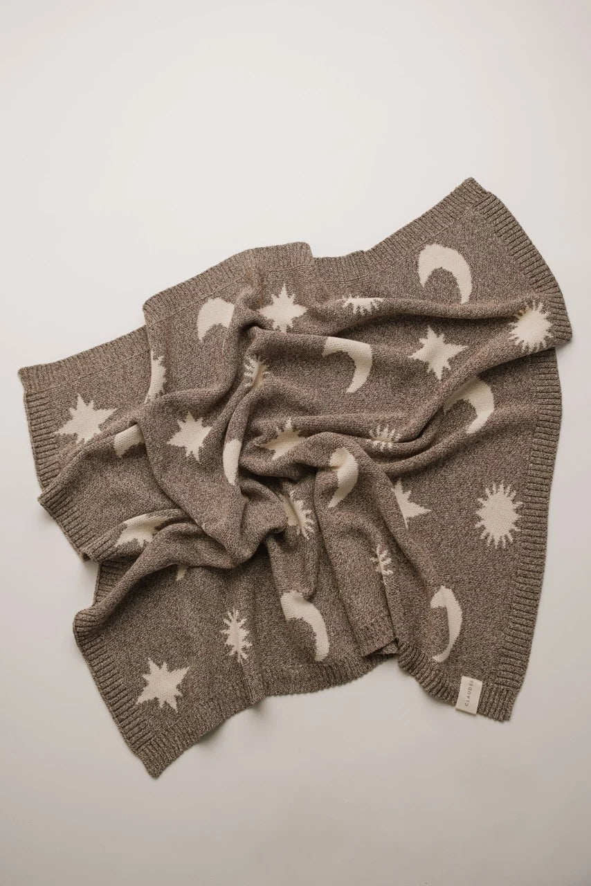 Cozmo Moon Stars Blanket - Mushroom