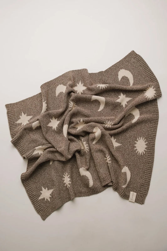 Cozmo Moon Stars Blanket - Mushroom