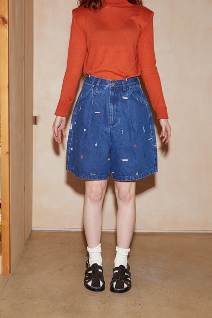 Mason Shorts Embroidered