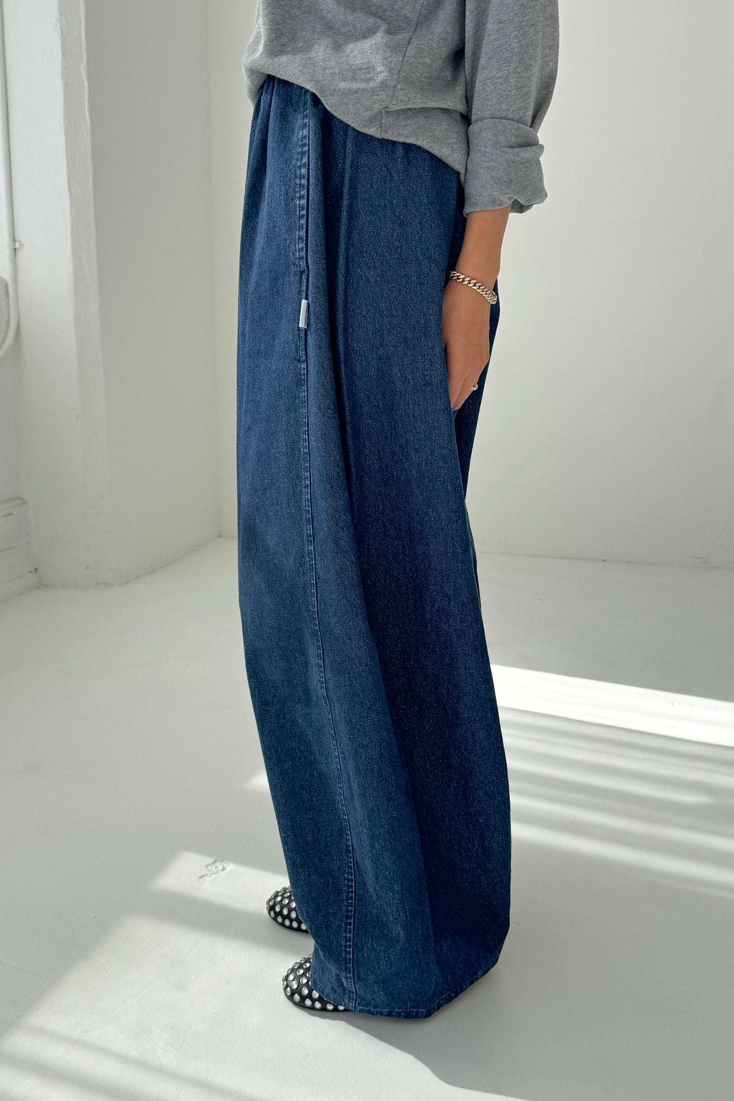 Parachute Pants - Denim Blue