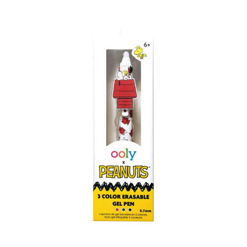 Peanuts 3 Colour Erasable Gel Pens