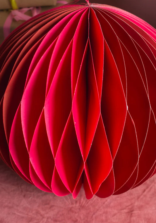 Honeycomb Decoration - Pink & Red