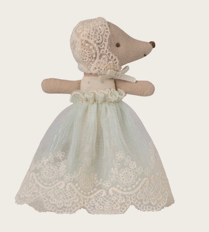 Baby Mouse in Gown - Mint