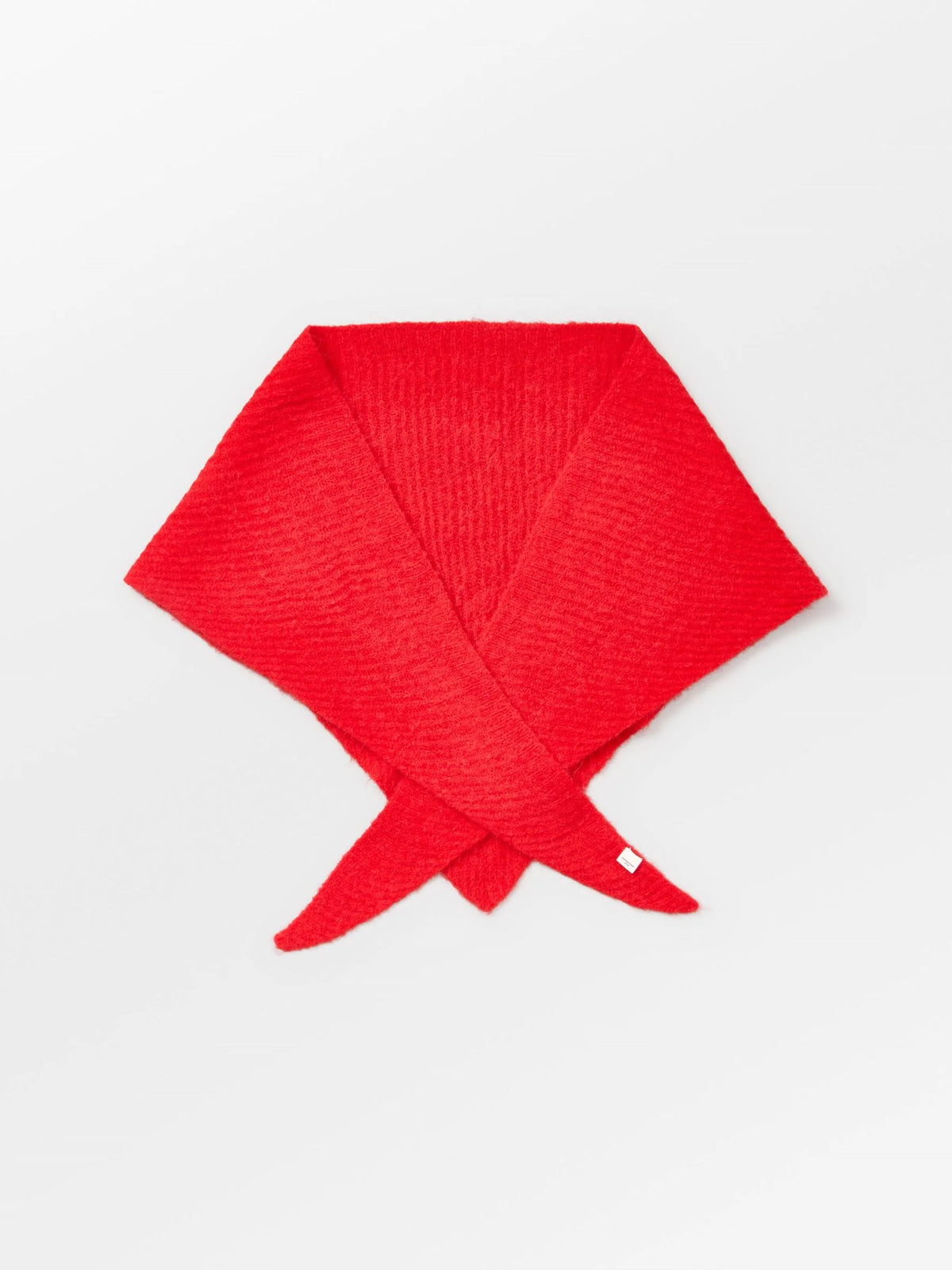 Alpaca Wool Triangle Scarf - Salsa Red